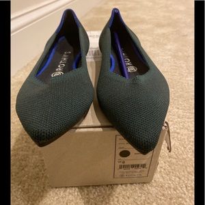 Emerald green pointy toe Rothy’s!!